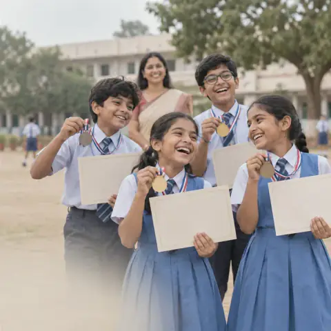 School event photos shared with parents using face recognition
